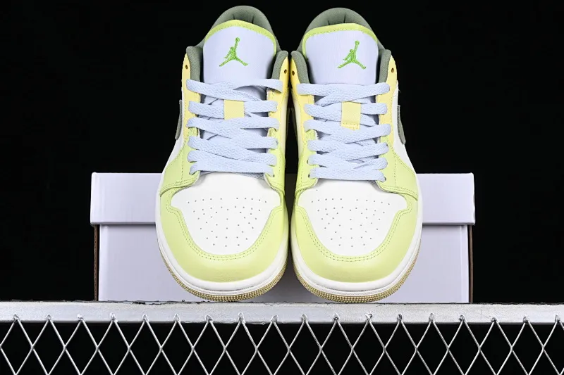All categories Air Jordan Jordan series basketball shoes Air Jordan 1 Low G version pure original Air Jordan 1 Low AJ1 Joe 1 fresh white and green cultural low-top basketball shoes FD9906-131